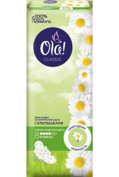 Прокладки женские, Ola (Ола) 8 шт вингс классик нормал солнечная ромашка