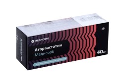 Аторвастатин Медисорб табл. п/о пленочной 40 мг 60 шт.